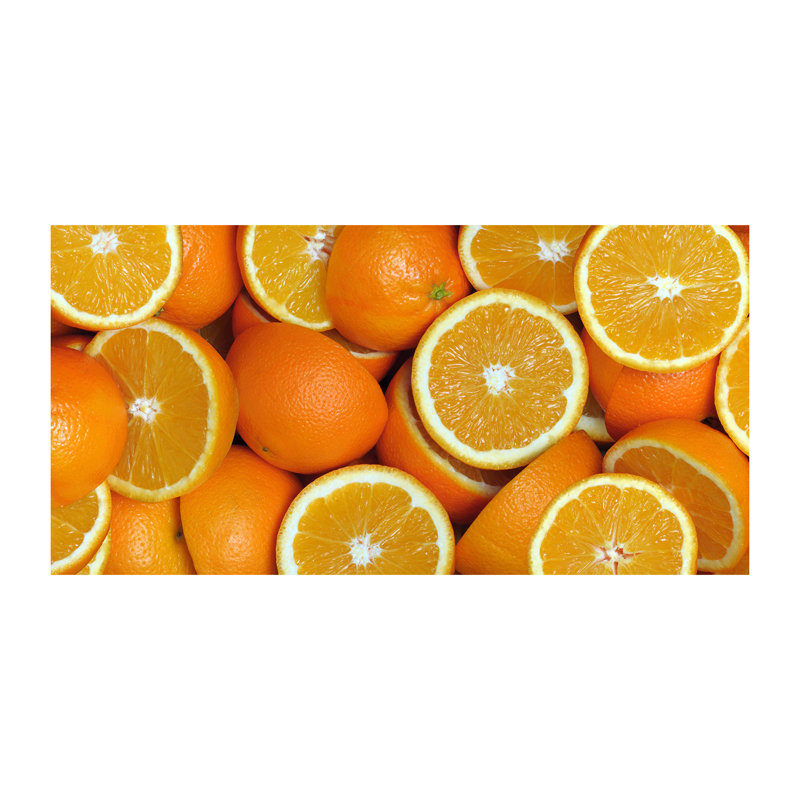 Halves Of An Orange - Wrapped Canvas Print