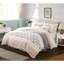 Édredon 9 pièces Blush King - Sophistiqué motif cachemire, bride, dentelle, 2 taies décoratives, 3 coussins décoratifs Euro, statique, pour lit en coton, motif, tissu teint-130164600-130164604