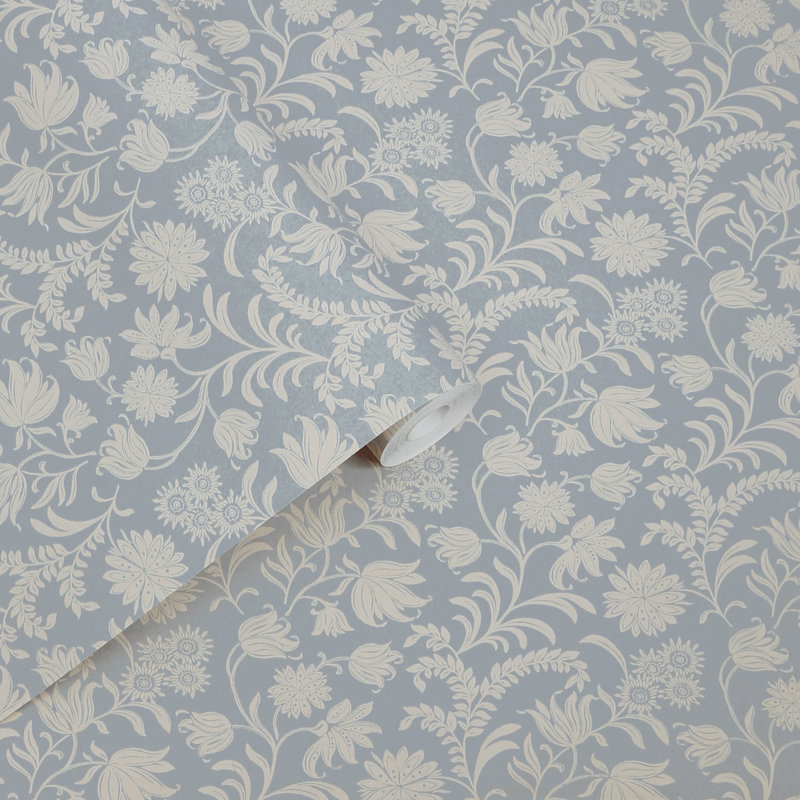 Laura Ashley Hemingway Seaspray, papier peint, Bleu