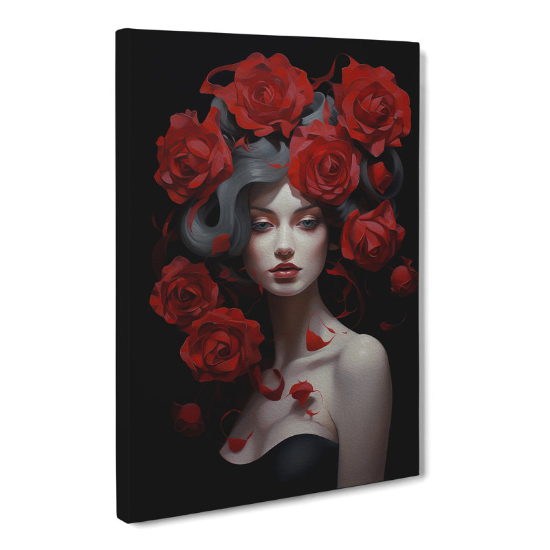 Rose Contemporary No.3 - Print, 60cm H x 40cm W x 3cm D