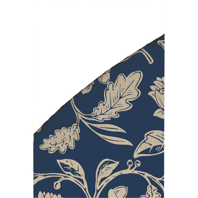 Autumn Vines Non Slip Outdoor Rug, Round 5'