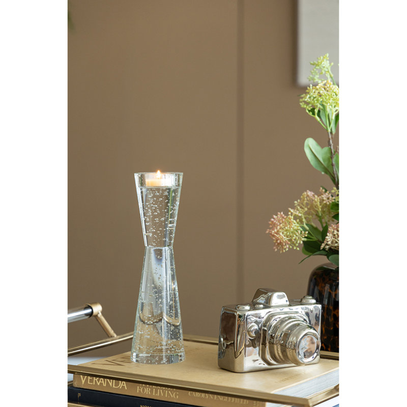 D3.1X10.4" Bubble Candle Holder