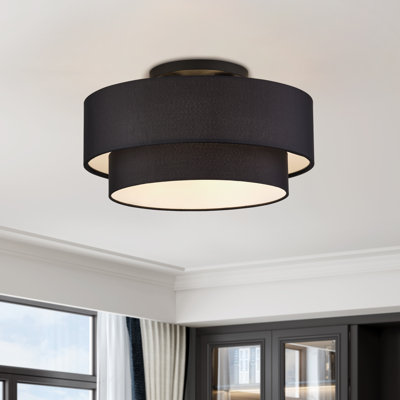 Grand luminaire semi-encastré 3 lumières Bainbridge