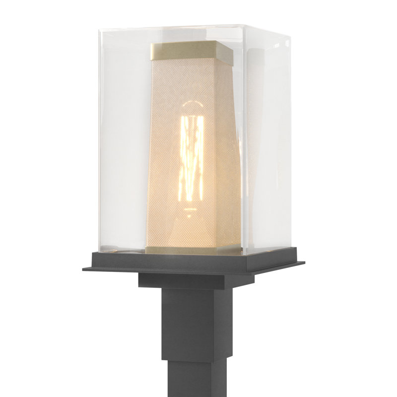 Polaris 1-Light 18" H Hardwired Lantern Head, Coastal Gold, Coastal Black