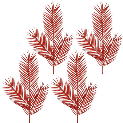 Trois feuilles de palmier mica 34 po