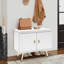 Banc à langer avec rangement pour chaussures et rangement pour chaussures-680132717