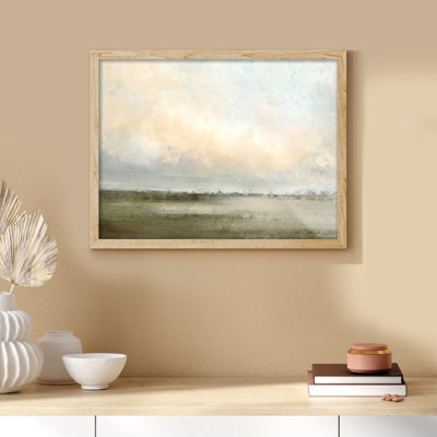 «Vibrant Sun Cloud Farm Field» sur papier