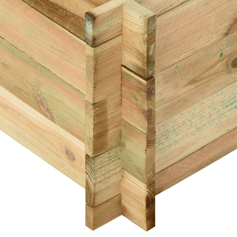Capra Wood Planter Box, 40cm H x 120cm W x 120cm D