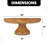 12" Handcrafted 100% Mango Wood Footed Fruit Bowl Stand