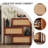 34.65" Caramel Solid wood Boxwood Shoe Storage