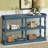 Console Table With 3-Tier Open Storage Spaces-1317981540