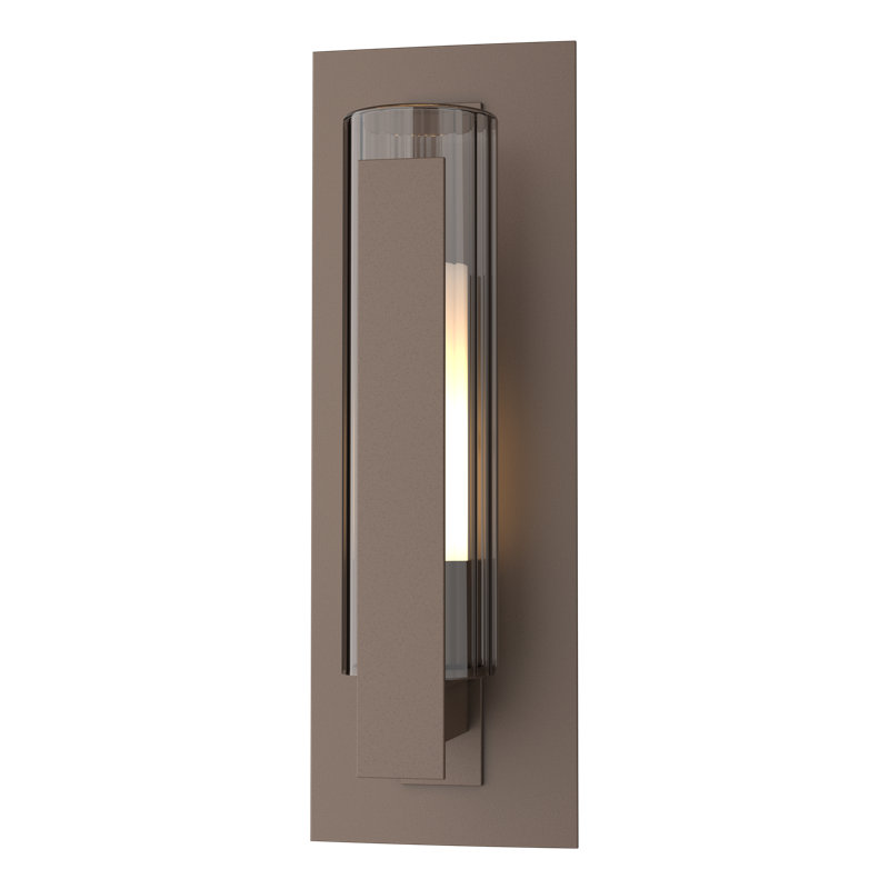 Plafonnier encastré d'extérieur bronze huilé Coastal, Bronze côtier, H 23,5 po x l 7,8 po x P 6,8 po, Clair