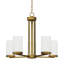 Lustre 5 lumières Whitfield Lighting Ch578-5Ng Armella