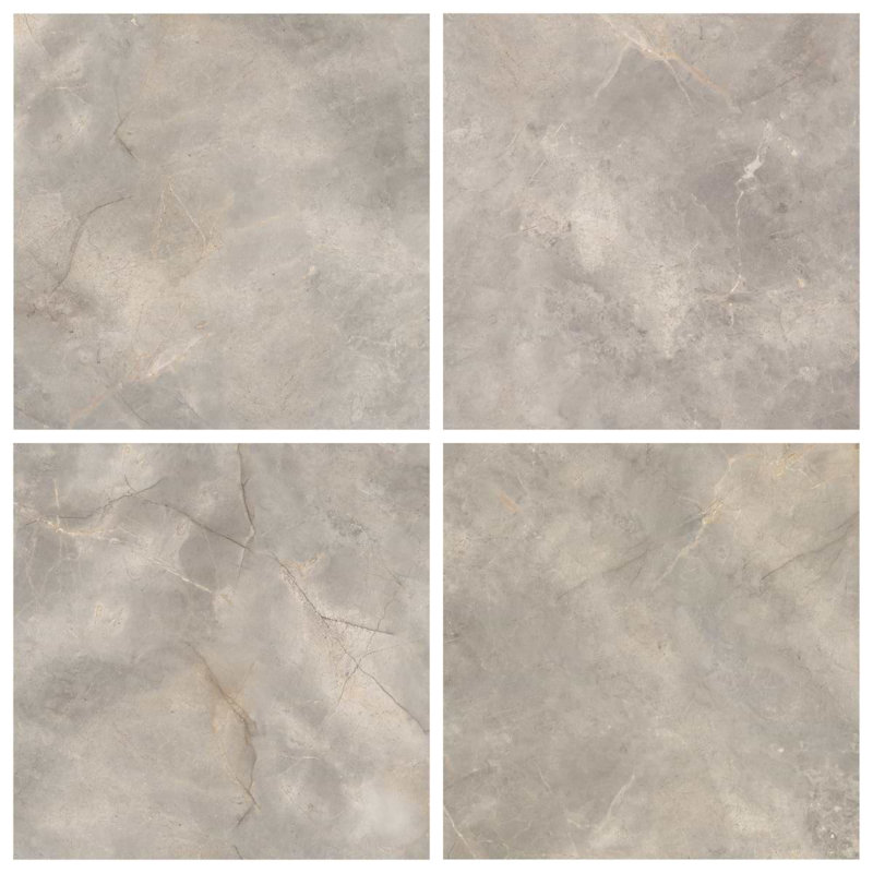 Autograph Arabescato 48X48 Marble Look Satin Porcelain Tile, Grigio