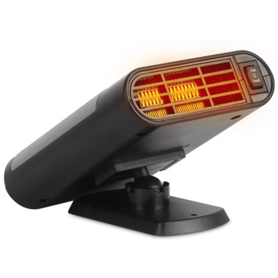 Car Heater 12V Portable Ceramic Defroster, 200W Fast Heating & Fan Mode, 360° Adjustable Plug-In Windshield Defogger for Car, Truck, Van & Camping Travel