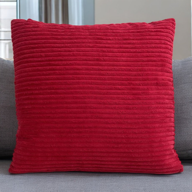 Annek Indoor / Outdoor Red Square Cushion Cover