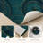 Teal Circles Non-Slip Washable Kitchen Mats