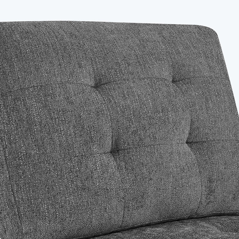 Dewight U shape Modular Sectional Sofa, DIY Combination, Gray Chenille