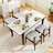 Modern Padded Dining Chairs Set of 2 w/Padded Seat Tilt Backrest for Dining Room-1701664719
