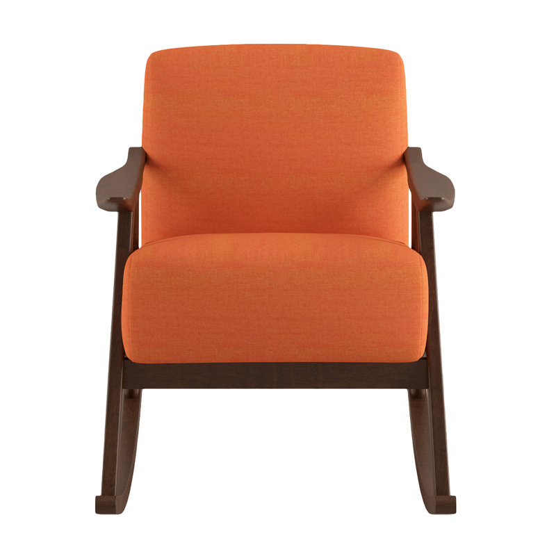 Chaise berçante Currelly, 100% polyester orange