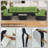14Pack Cushion Slipcovers Set For 7 Pcs (6 - Seaters) Wicker Rattan Sectional Sofa, Outdoor - Friendly With Zipper, Durable Polyester Material, Ideal For Garden & Patio, Green Color-196750360