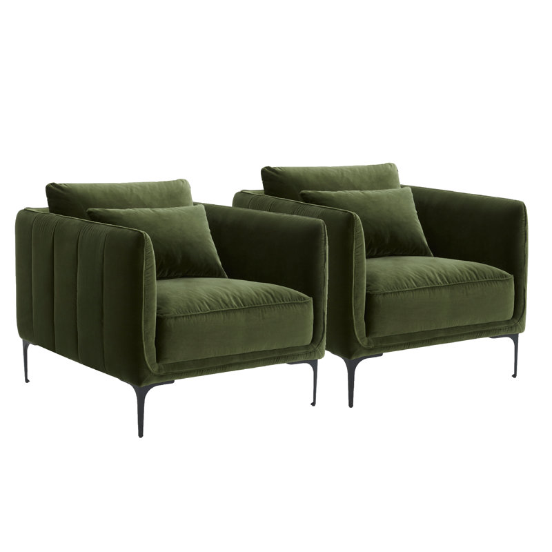 Fauteuil Rae (ensemble de 2), Vert militaire