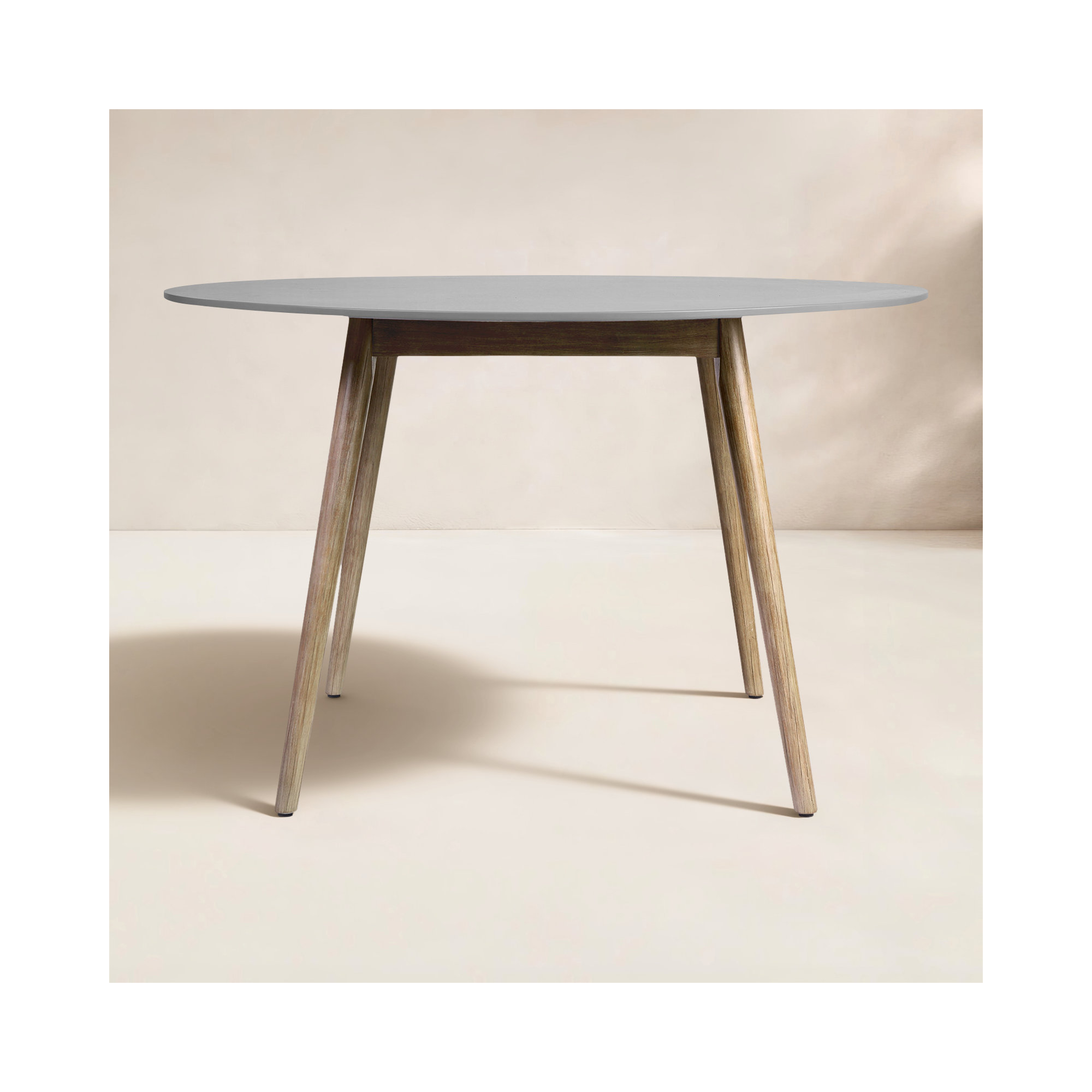 Chassitty Outdoor Dining Table, 30" H x 47" W x 47" D, Natural