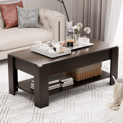 Table basse à 4 pieds avec rangement Kaleva