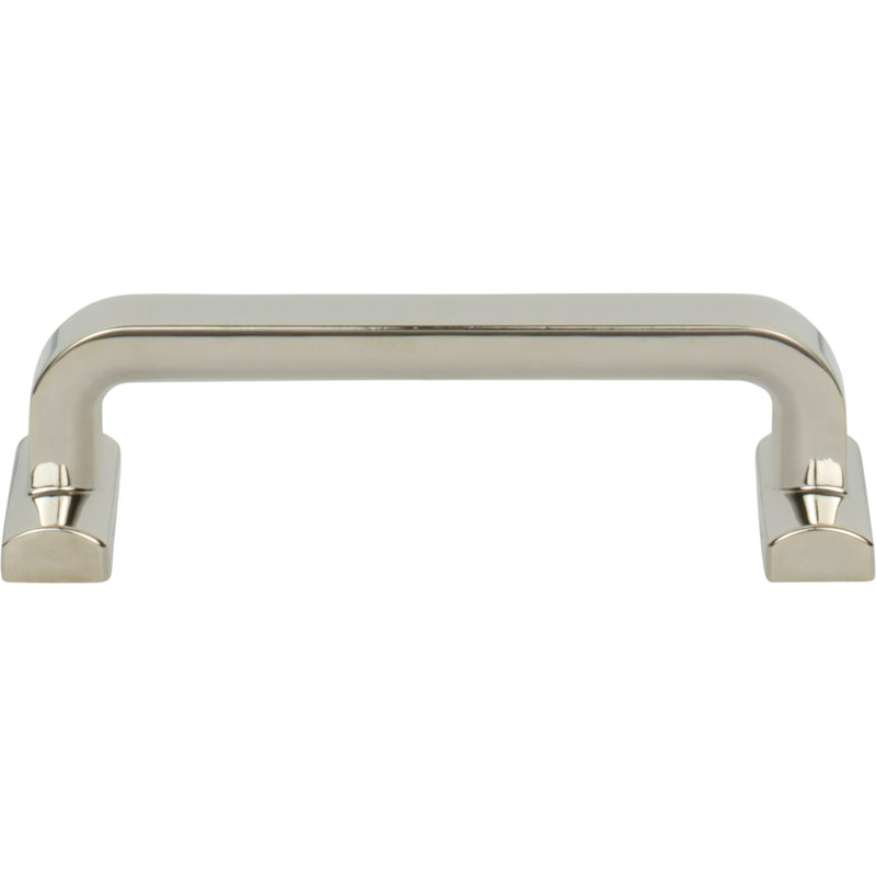 Harrison Bar Pull, Polished Nickel, 3 3/4" Center to Center