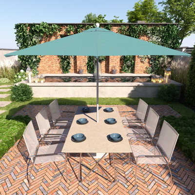 Parasol commercial en bois gris 11 pi