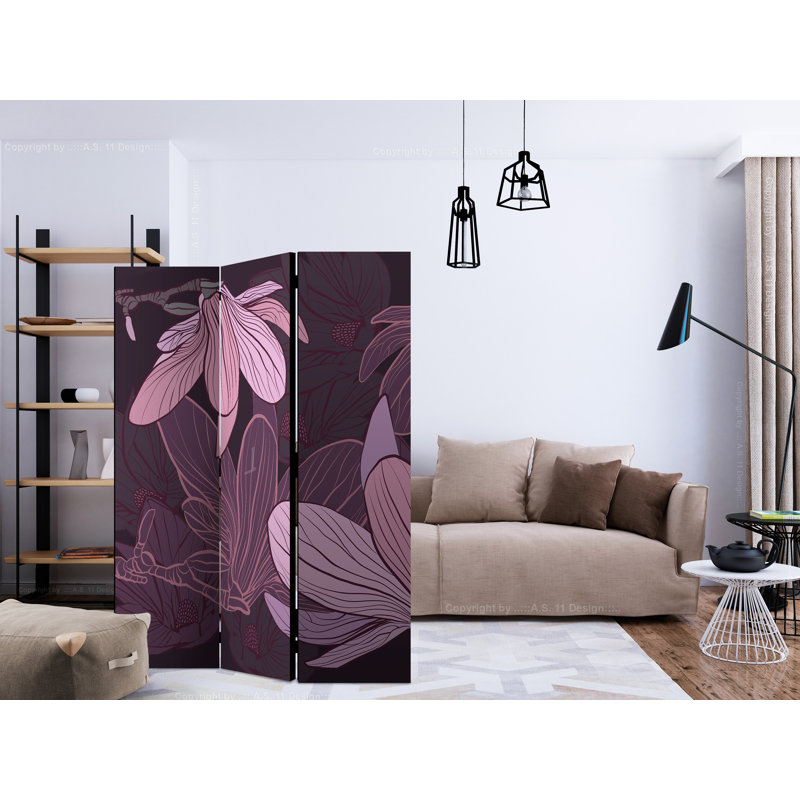 135cm W x 172cm H 3 - Panel Wood Folding Room Divider