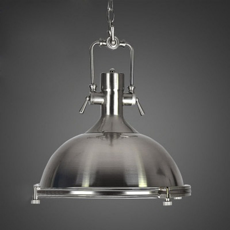 Astera 1 - Light Brushed Nickel Shaded Pendant