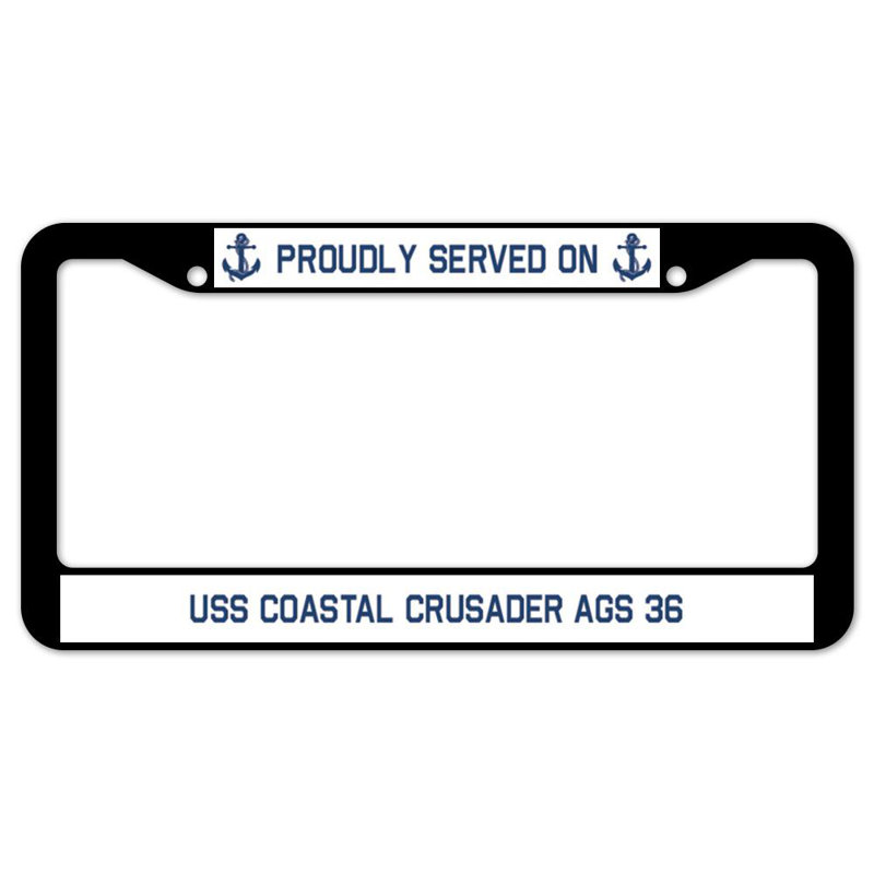 Fièrement servi sur un cadre de plaque USS COASTAL CRUSADER AGS 36