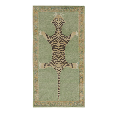 Distressed Homage Animal Print Area Rug