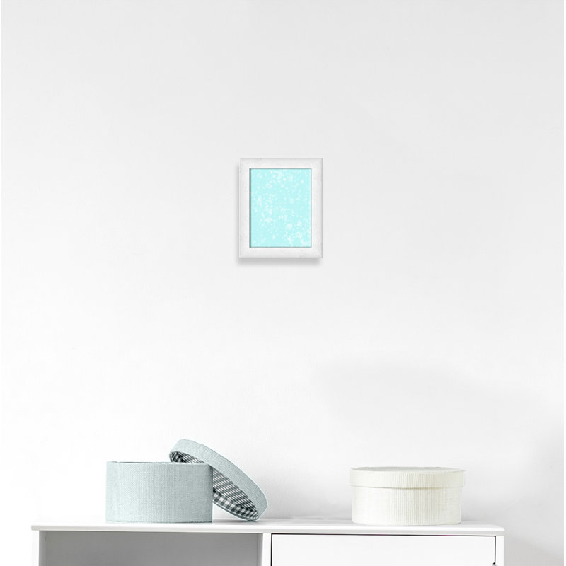 Impression sur papier de bulles fantaisistes, H 12 po x l 10 po x P 0,625 po, Encadré plat à grain de bois blanc