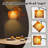 Arc Floor Lamp Autumn Wood board fall leaves border Floor Lamps with Remote LED Lights Adjustable Lamp Shades Tall Standing Lamps for Reading Office Living Room