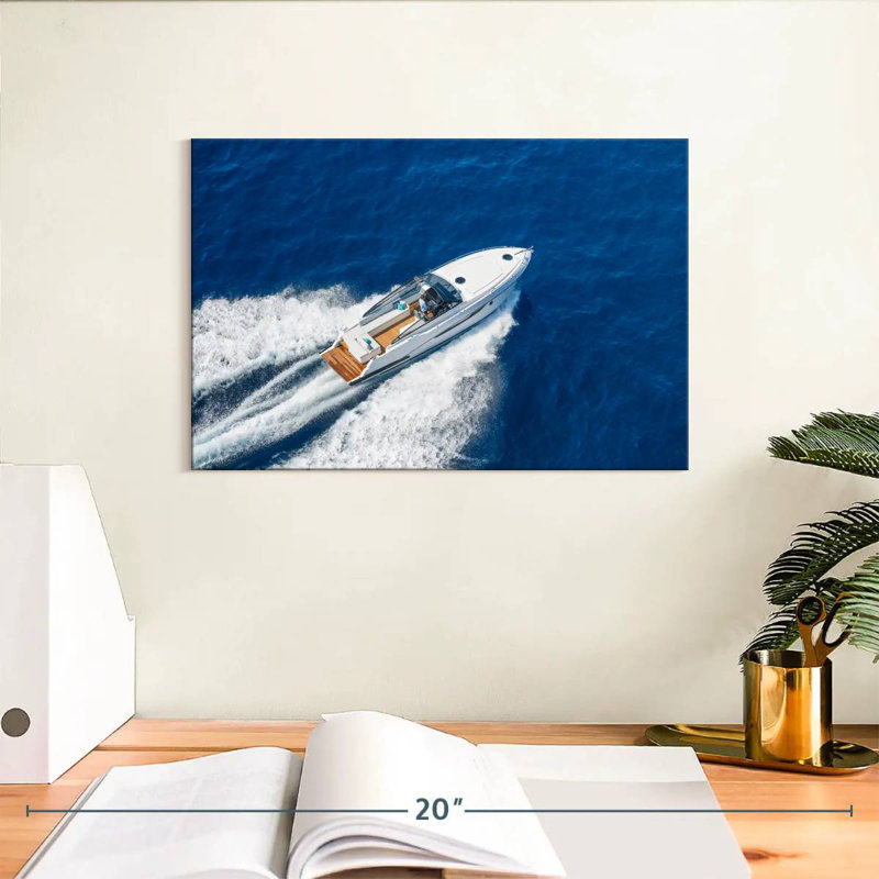 Mehar Cruising Motorboat, 8" H x 12" W