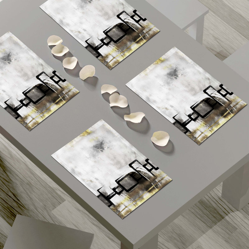 Napperon abstrait en polyester