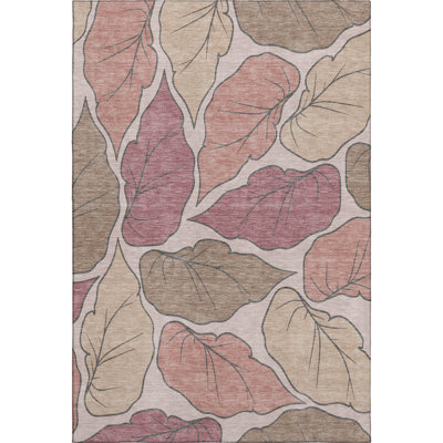 Premium Machine Washable Mayfield AMF2348 Botanical Rug