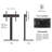 Akhia Universal Black Floor TV Stand for 50 to 80 Inch TVs , Swivel and Height Adjustment TV Mount,Holds up to 110Lbs