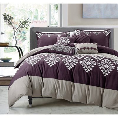 Polyester Box Stitch Damask Comforter
