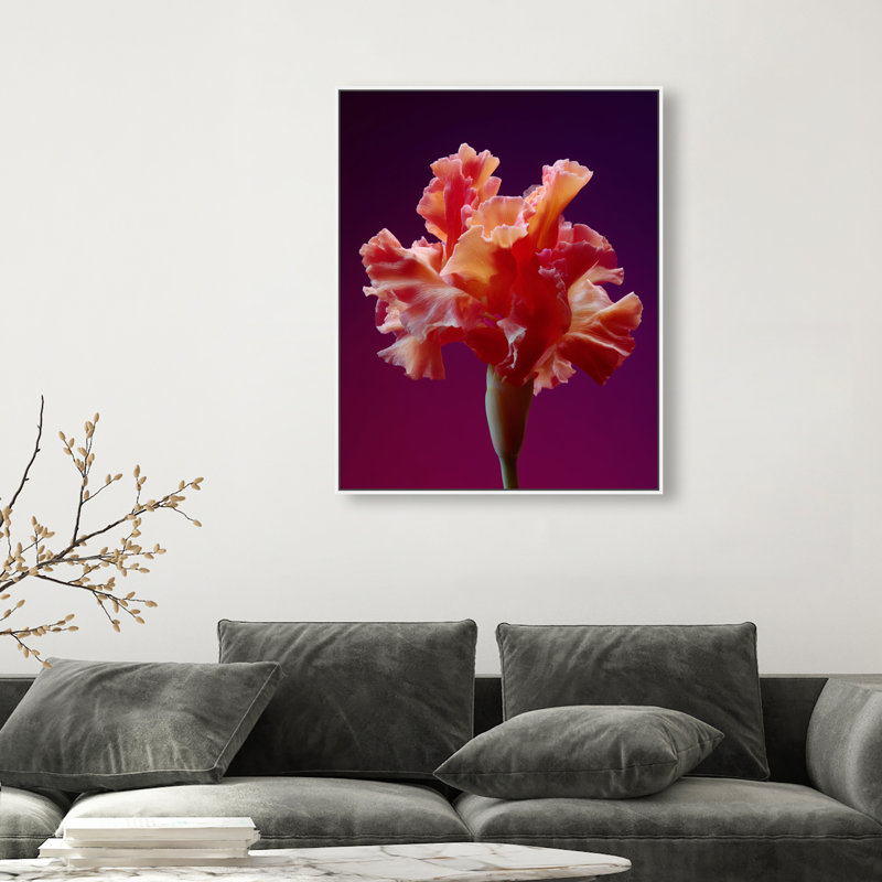 Taffeta Twilight I Print by Oliver Gal, 31"H x 37"W, White Floater Frame