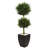 Cypress Topiary Artificial Tree with Black Planter