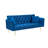 71-inch convertible love seat sofa, American retro blue velvet material, suitable for small living room, bedroom, office-1710909979-1736278763