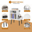 Support pour tourne-disque avec rangement en vinyle, supports pour supports audio-vidéo de salon-408669985