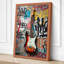 Sunburst Electric Guitar Urban Art - Wrapped Canvas-332377486-332377526