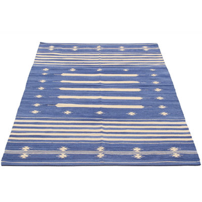 Anoki Rectangle Abstract Flatweave Area Rug