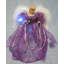 Lighted Fiber Optic Color Changing Christmas Tree Topper - 12" - Purple