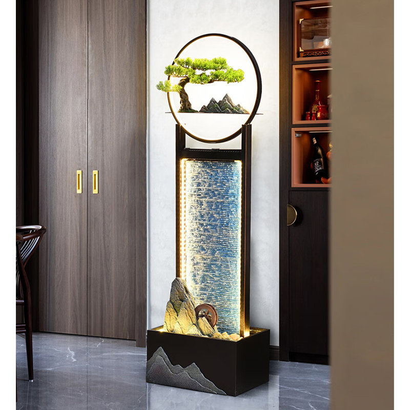 Modern Minimalist FRP Artistic Flowing Water Ornament