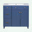Armoire de salle de bain de style transitionnel avec lavabo en résine-1019159707